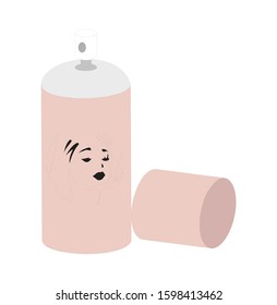 Spray icon hairspray bottle icon cosmetic