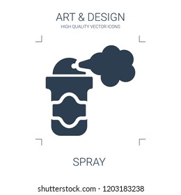 spray icon. high quality filled spray icon on white background. from art collection flat trendy vector spray symbol. use for web and mobile