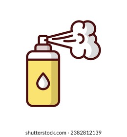 Icono de spray aislado ilustración de material vectorial de fondo blanco