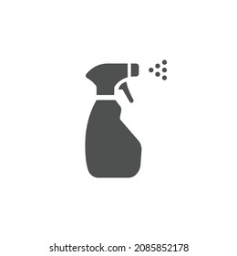 Spray Icon Isolated on Black and White Vector Graphic