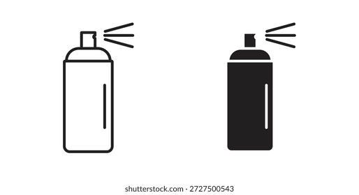 Ilustración vectorial aislada del icono del espray. Pictograma de Vector para Web y App