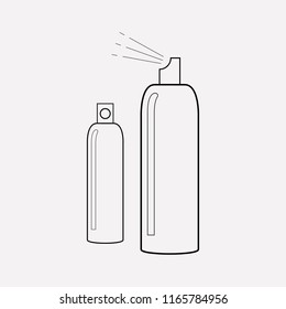 Spray icon line element. Vector illustration of spray icon line isolated on clean background for your web mobile app logo design.