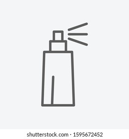 Spray icon line symbol. Isolated vector illustration of icon sign concept for your web site mobile app logo UI design.