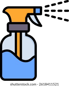 Spray Icon Lineal Color Vector Illustration