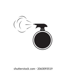 Diseño vectorial del logotipo del icono de pulverización