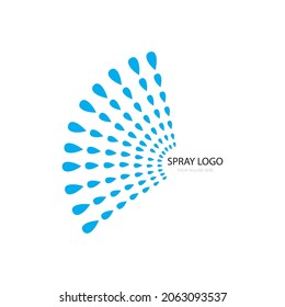 Spray icon logo vector design