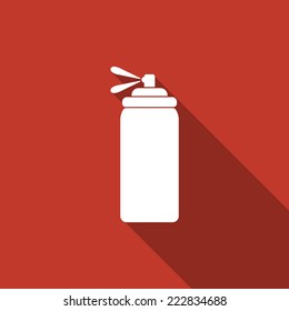 spray icon with long shadow