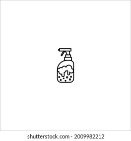 Spray-Symbol auf weißem Hintergrund