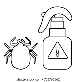 Spray icon. Outline illustration of spray vector icon for web
