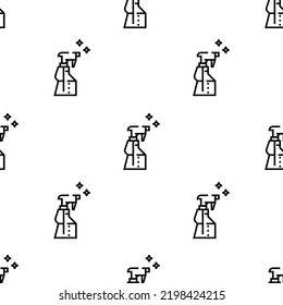 spray icon pattern. Seamless spray pattern on white background.