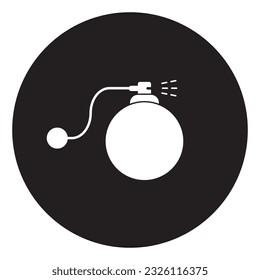 icono de pulverización, diseño del logotipo de la ilustración de la plantilla del vector del perfume