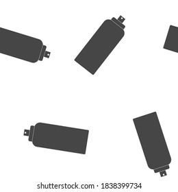 Spray icon seamless pattern on a white background.