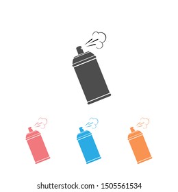 Spray icon set. Vector concept illustration for design