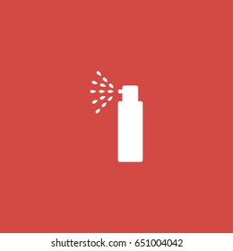 spray icon. sign design. red background