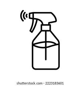 Icono de spray. inicio de sesión para concepto móvil y diseño web. ilustración vectorial