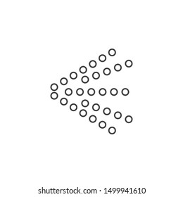 Spray icon. Simple black fluid spray cloud symbols.