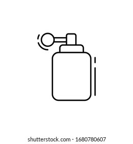 Spray-Symbol. Einfache Vektorillustration-, Umriss- und Designtools für i- und ux-, webbasierte oder mobile Anwendungen