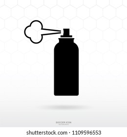 Spray icon. Soccer football sport sign and symbol for template design. Vector illustration.