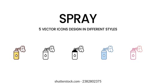 Spray icon. Suitable for Web Page, Mobile App, UI, UX and GUI design.