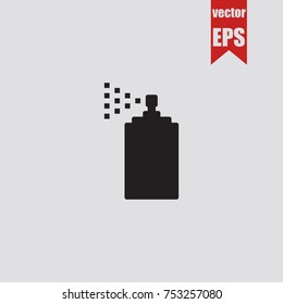 Spray icon in trendy isolated on grey background.Vector illustration.