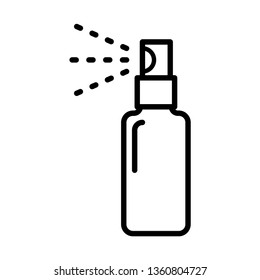 ฺBottle spray icon vector