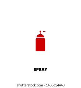 spray icon. spray vector design. sign design. red color