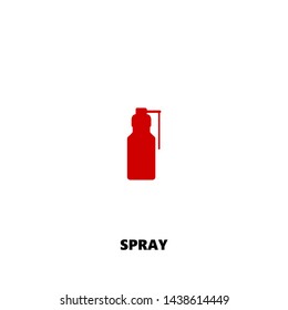 spray icon. spray vector design. sign design. red color
