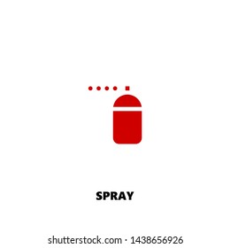 spray icon. spray vector design. sign design. red color