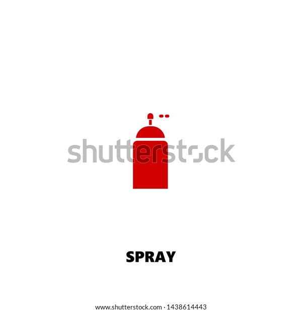 spray\
icon. spray vector design. sign design. red\
color