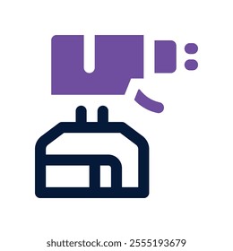spray icon. vector dual tone icon for your website, mobile, presentation, and logo design.