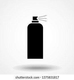 Spray icon Vector. Flat vector illustration in black on white background. EPS 10