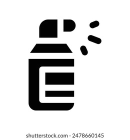 spray icon. vector glyph icon for your website, mobile, presentation, and logo design.
