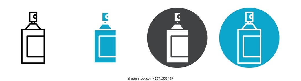 spray icon Vector illustration in black