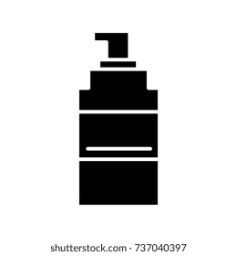 spray icon, vector illustration, black sign on isolated background