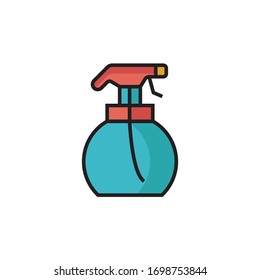 spray icon vector illustration filled outline style design. isolated on white background