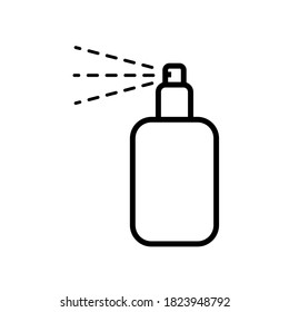 Spray icon, vector illustration. outline style
