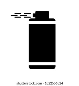 Spray icon. Vector spray icon isolated on a white background.