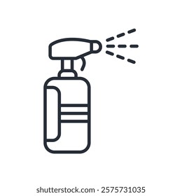 spray icon. vector.Editable stroke.linear style sign for use web design,logo.Symbol illustration.