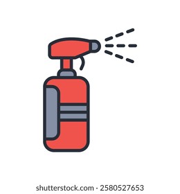 spray icon. vector.Editable stroke.linear style sign for use web design,logo.Symbol illustration.
