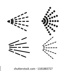 Spray icons set