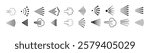 Spray icons set. Spray steam icons. cleaning deodorant sprayed line. Vector