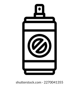 Spray insect icon outline vector. Pest control. Cute bug