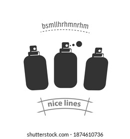Spray isolated vector icon. art design element