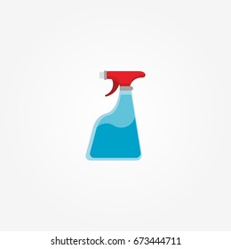 Spray.  Laundry Service Template Design Vector Illustration