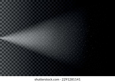 Spray left. Isolated vector illustration