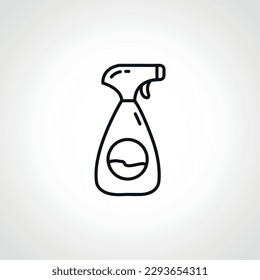 Spray Line Icon. Spray outline icon