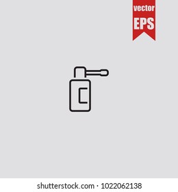 Spray line icon in trendy isolated on grey background.Vector illustration.