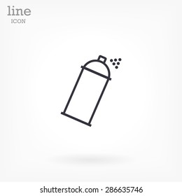  spray line vector icon