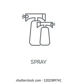 Spray linear icon. Spray concept stroke symbol design. Thin graphic elements vector illustration, outline pattern on a white background, eps 10.