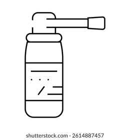 spray medicaments line icon vector. spray medicaments sign. isolated contour symbol black illustration